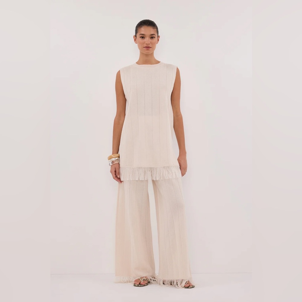 NWOT Dissh Aria fringed pant - size s